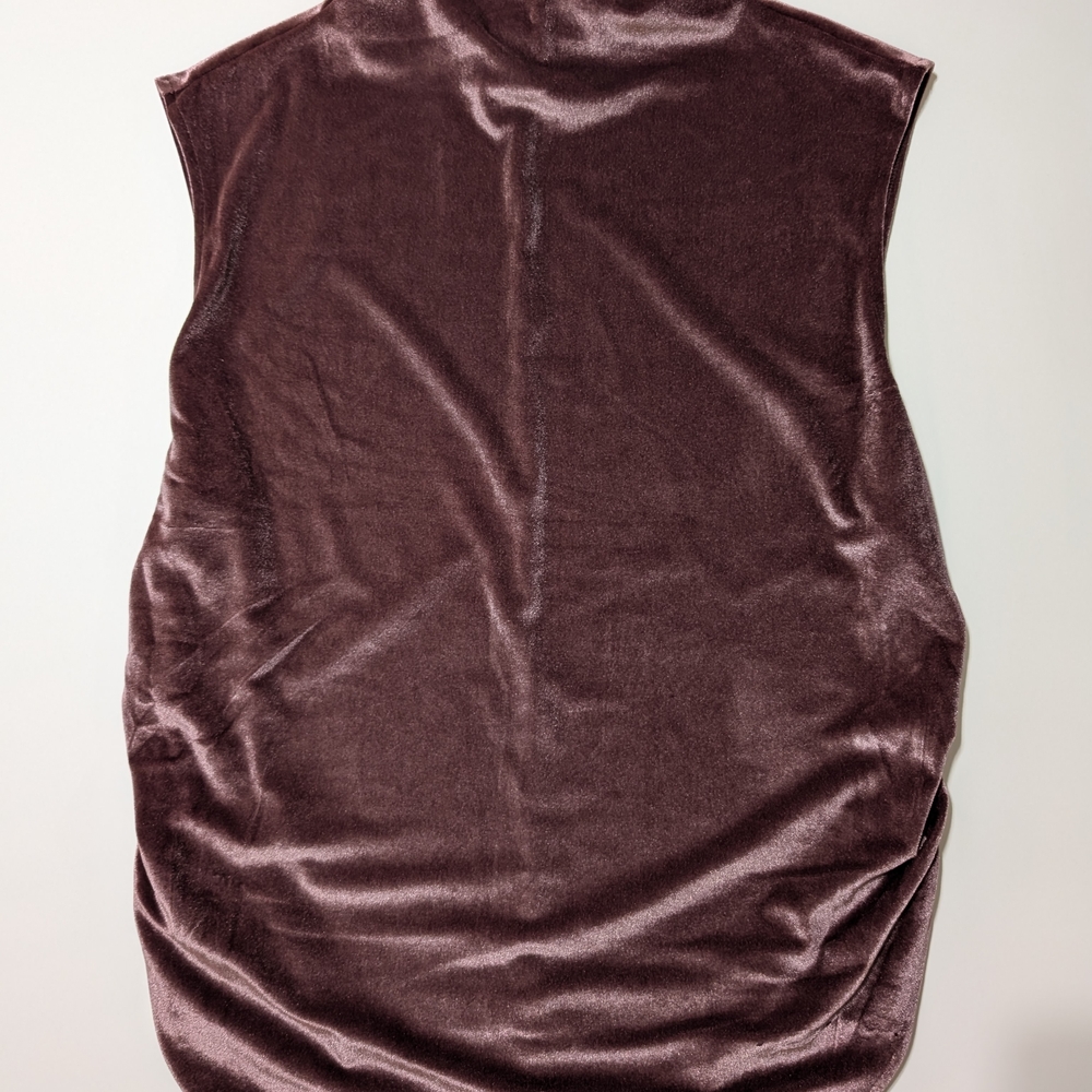 A New Day Red Ruched Sleeveless Tank Top